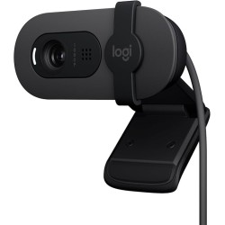 Logitech Brio 100, cámara web Full HD para reuniones y streaming, equilibrio de iluminación automático, micrófono integrado,