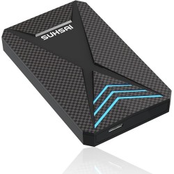 SUHSAI Disco Duro Externo para Juegos de 1 TB con Luz RGB, Disco Duro USB 3.0